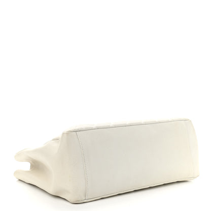 Chanel Caviar Quilted Grand Shopping Tote GST White 4 of 10