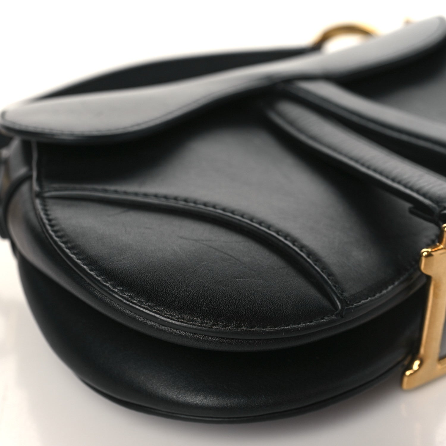 Christian Dior Calfskin Mini Saddle Bag Black 8 of 11