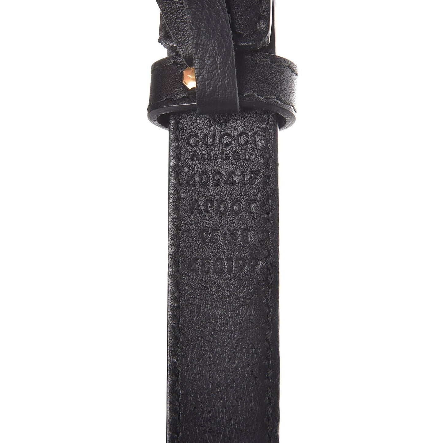 Calfskin Double G 20mm Belt 95 38 Black