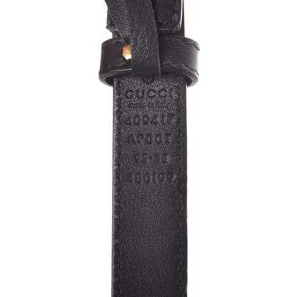 Gucci Calfskin Double G 20mm Belt 95 38 Black 6 of 7