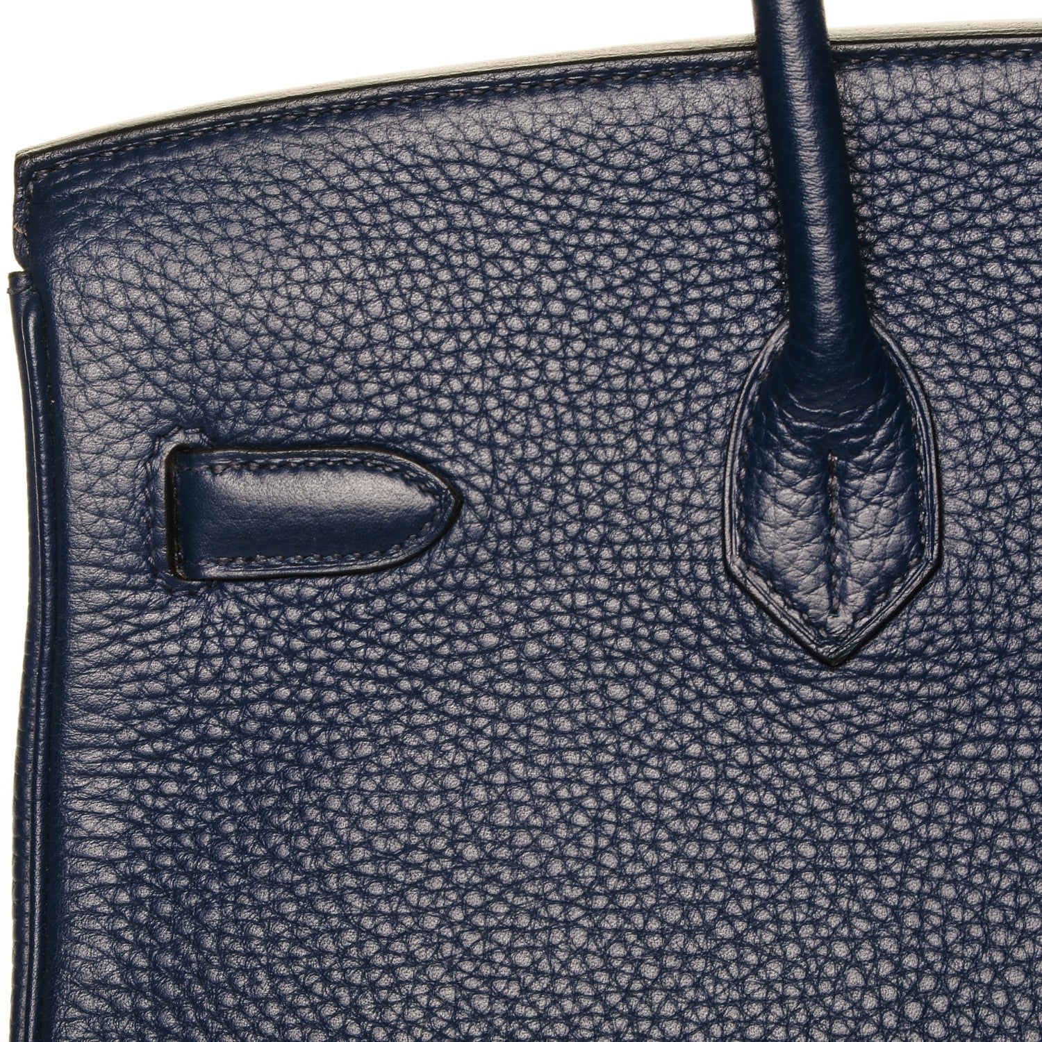 Hermes Taurillon Clemence Birkin 35 Bleu Saphir 11 of 23