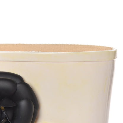 Chanel Rubber Camellia Rain Boots 40 White 19 of 21