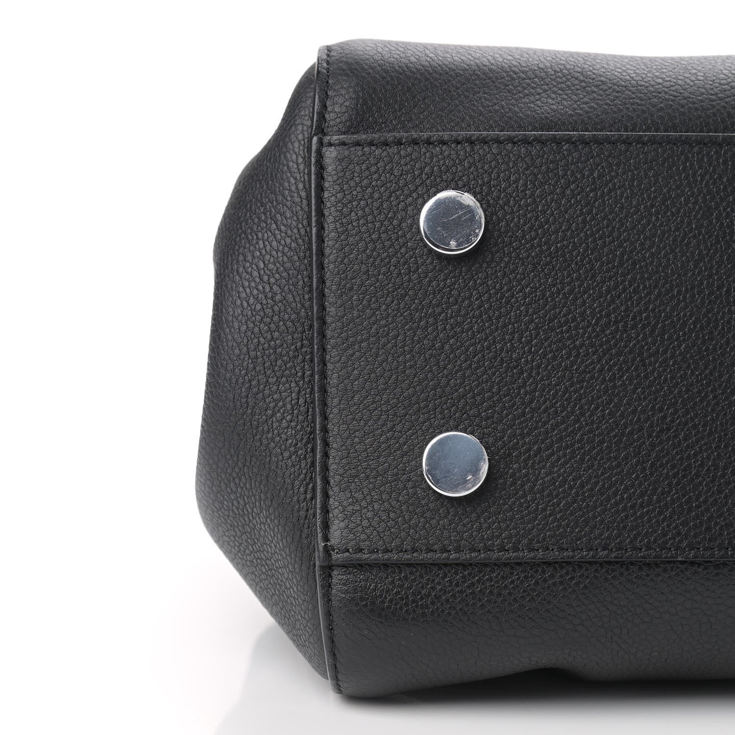 Saint Laurent Grained Calfskin Small Cabas Rive Gauche Black 11 of 12