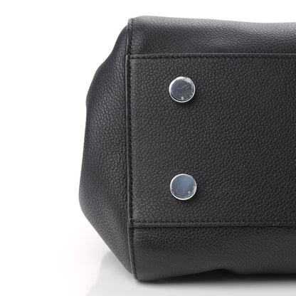 Saint Laurent Grained Calfskin Small Cabas Rive Gauche Black 11 of 12