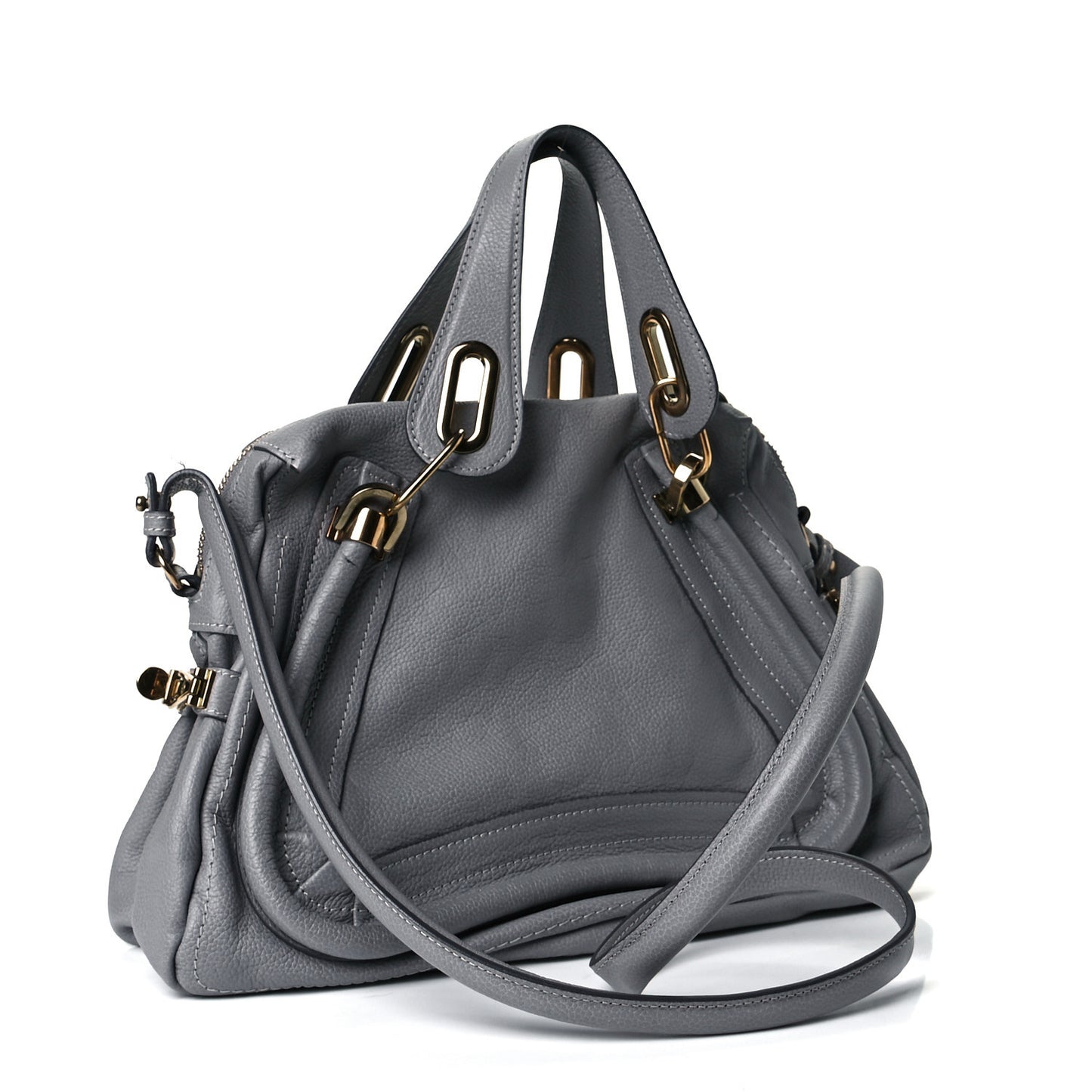 Calfskin Medium Paraty Cashmere Grey