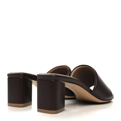 Bottega Veneta Vienna Calfskin The Band Mule Sandals 36.5 Bitter Chocolate 4 of 8