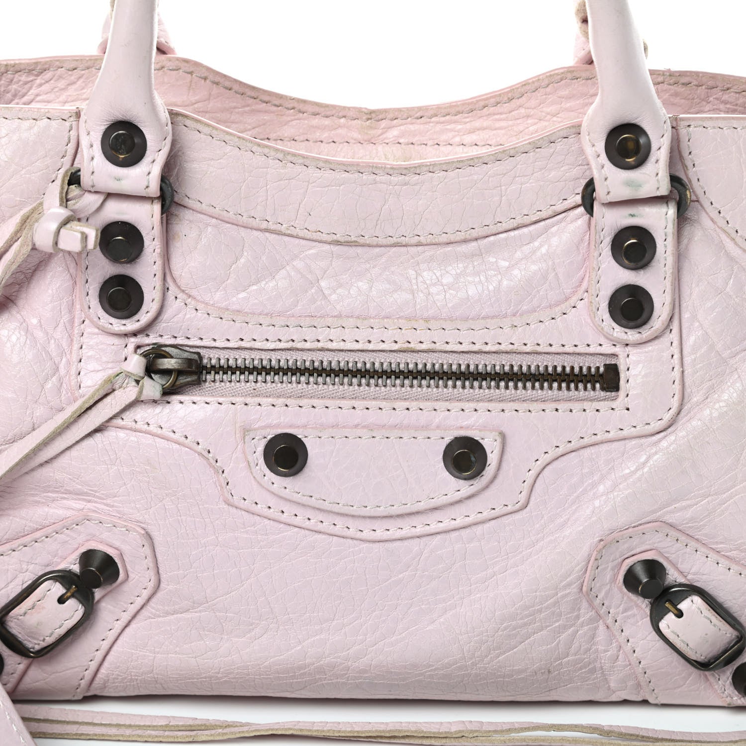 Balenciaga Agneau Classic Hardware Mini City Rose Poudre Rose Petunia 8 of 18