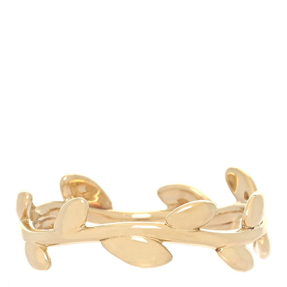 Tiffany 18K Yellow Gold Narrow Paloma Picasso Olive Leaf Band Ring 52 6 1 of 5