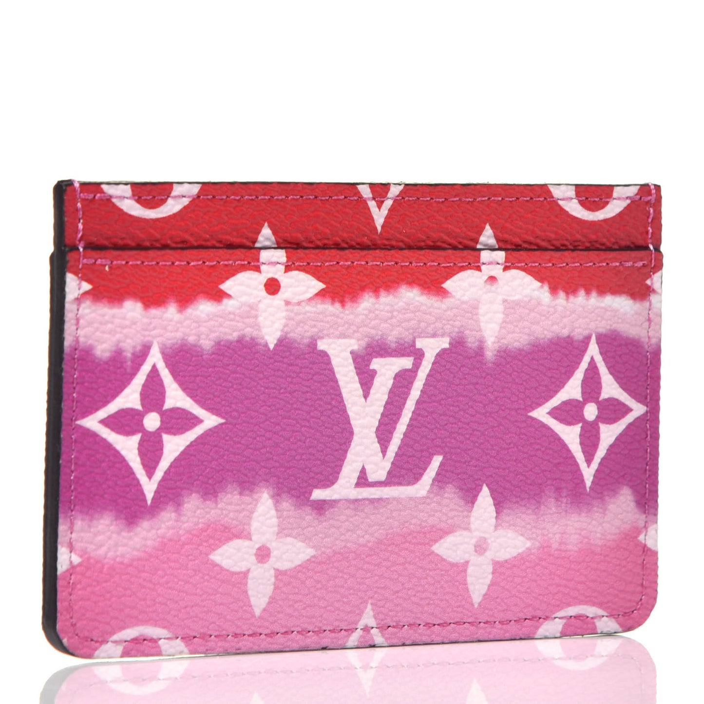 Monogram Escale Card Holder Rouge