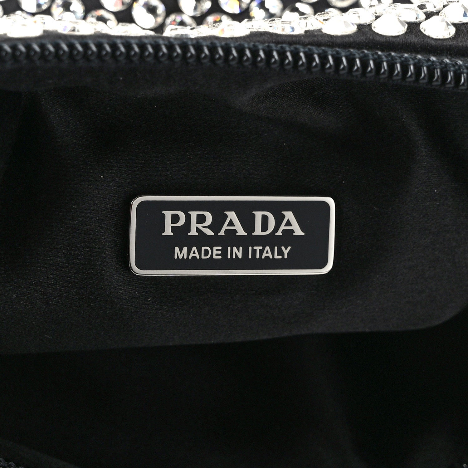 Prada Satin Crystal Mini Re-Edition 2000 Bag Cristal 6 of 10