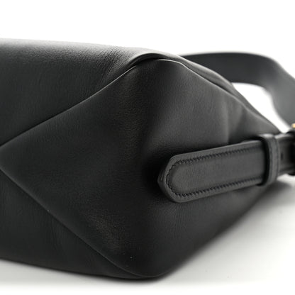 Prada Soft Calfskin Medium Aimee Shoulder Bag Black 9 of 9