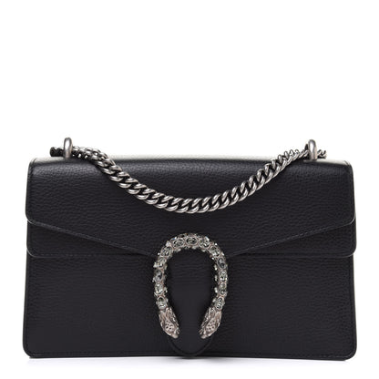 Gucci Pebbled Calfskin Small Dionysus Shoulder Bag Black 1 of 13