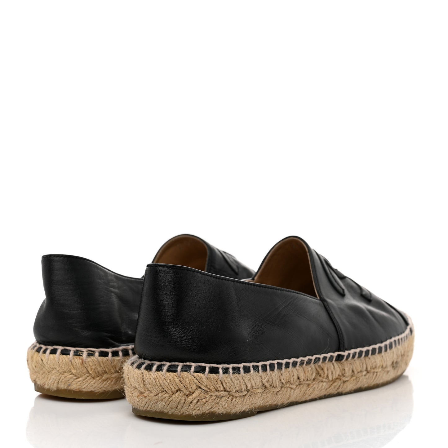 Lambskin CC Espadrilles 41 Black