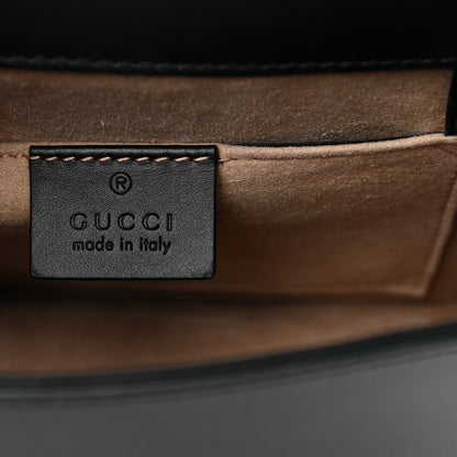 Gucci Calfskin Mini Sylvie Chain Shoulder Bag Black 6 of 15