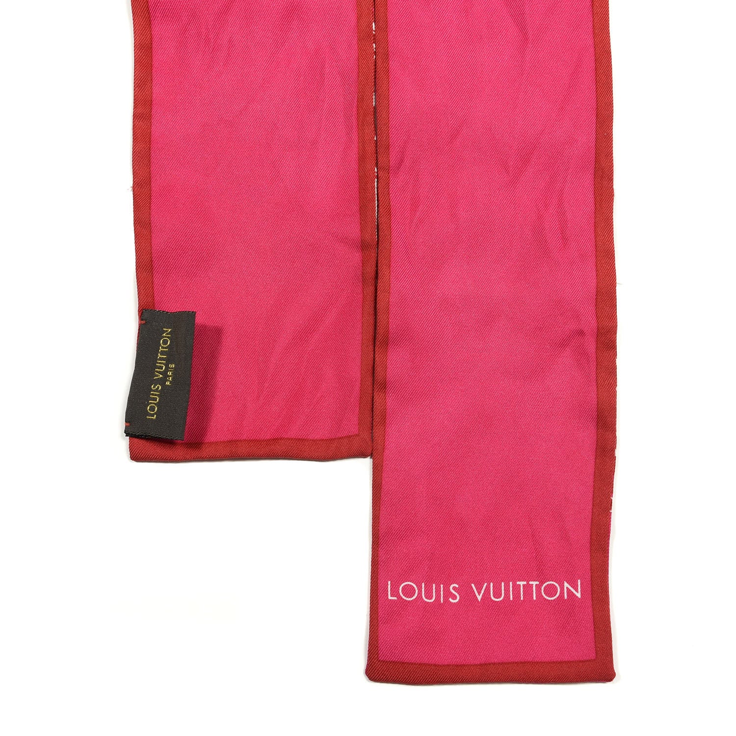 Louis Vuitton Silk Monogram Trunks Bandeau Fuchsia 2 of 3