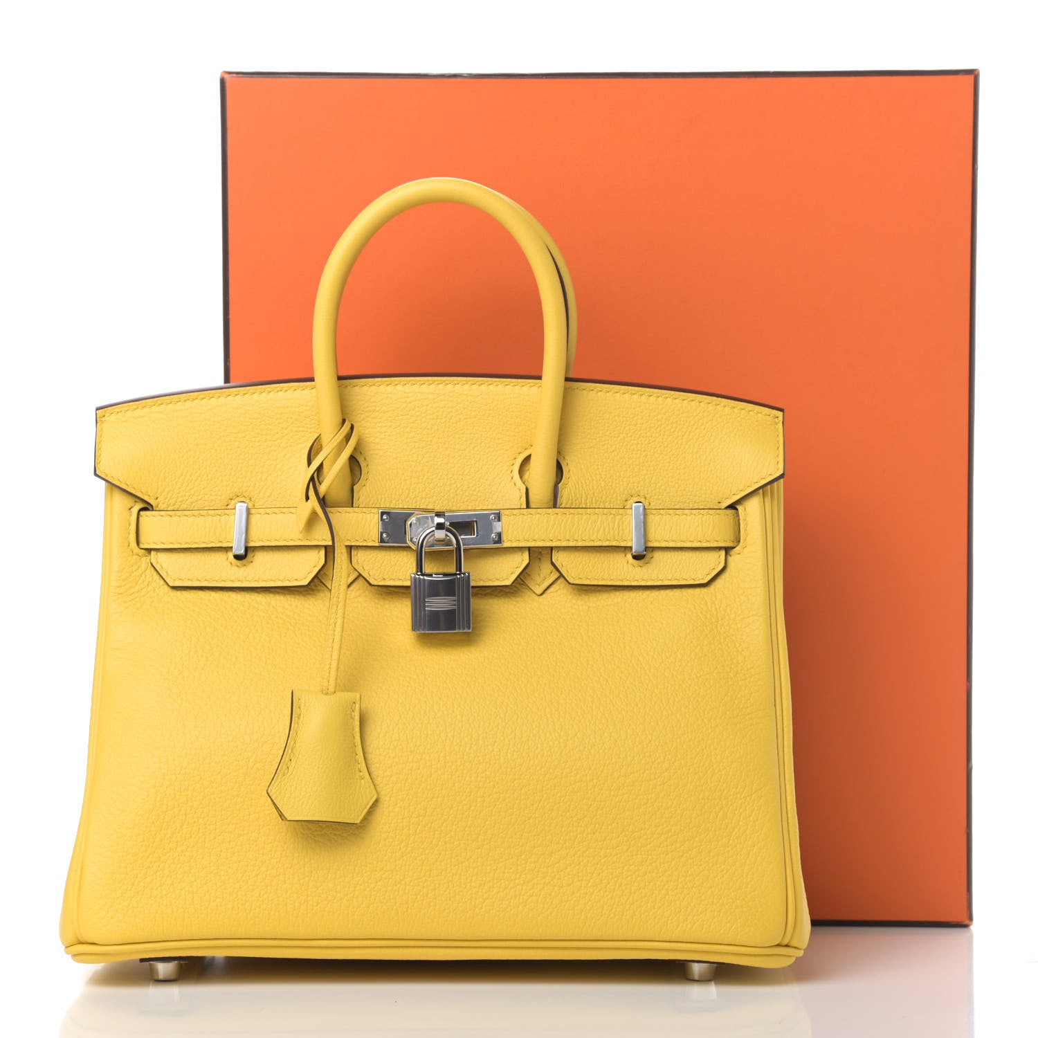 Hermes Taurillon Novillo Birkin 25 Jaune De Naples 9 of 9