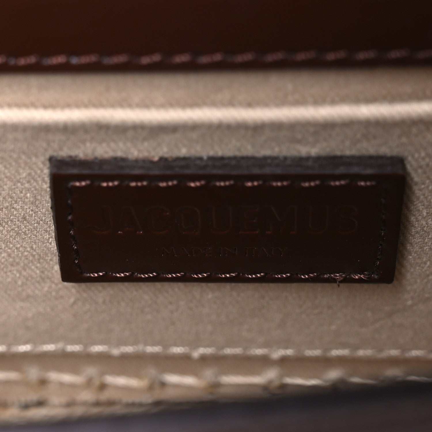 Jacquemus Calfskin Raffia Le Chiquito Long Cordao Brown 6 of 10