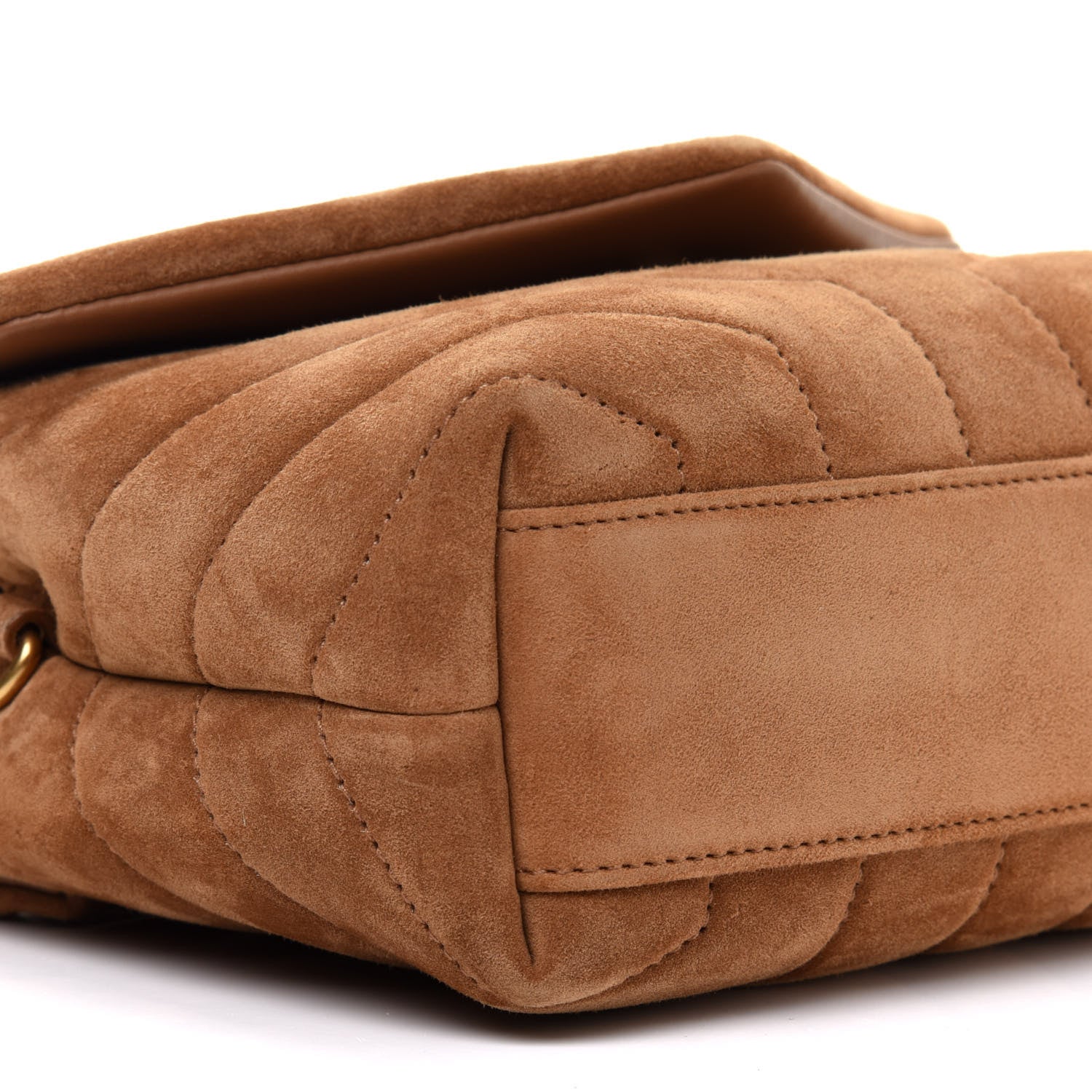 Saint Laurent Suede Toy Loulou Shoulder Bag Cinnamon 10 of 12