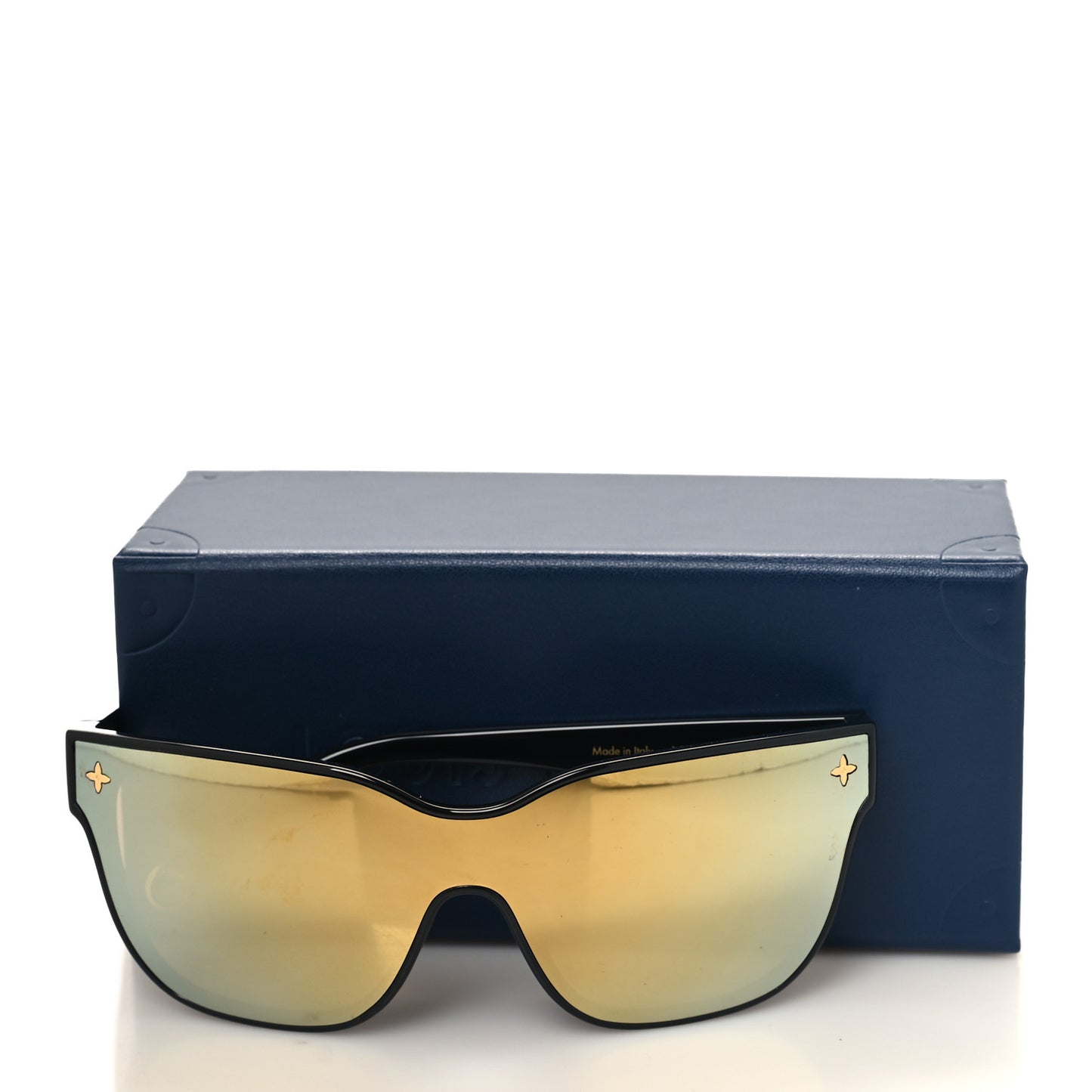Nylon LV Shadow Square Sunglasses Z1843U Black