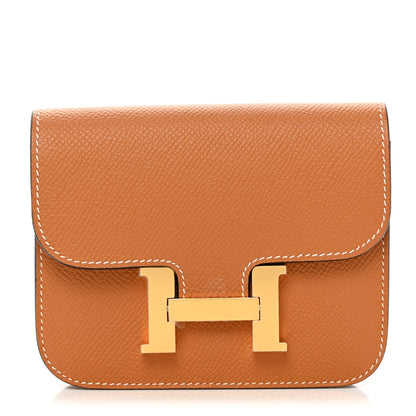 Hermes Epsom Constance Slim Wallet Gold 1 of 9