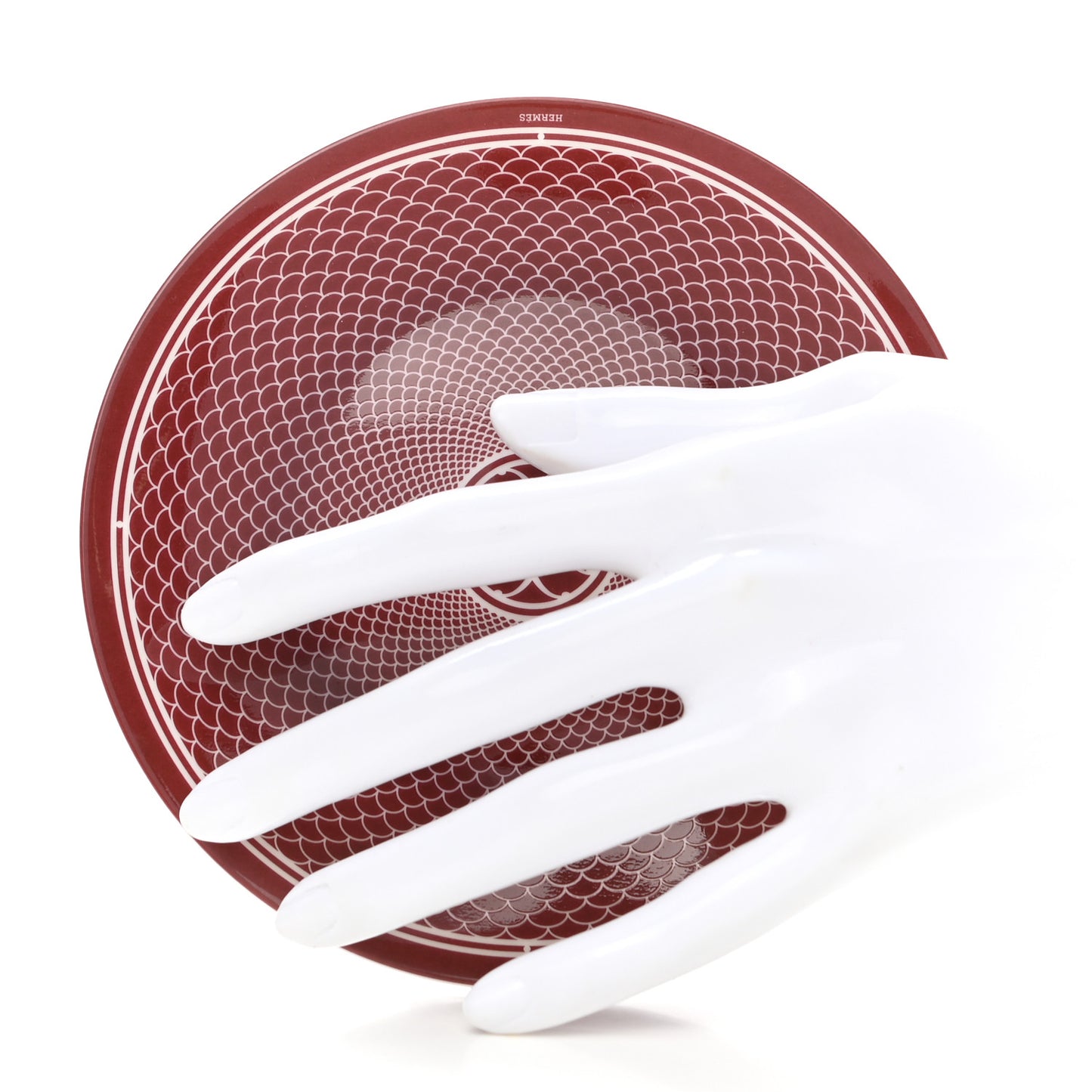 Porcelain H Deco Bread And Butter Plate Rouge