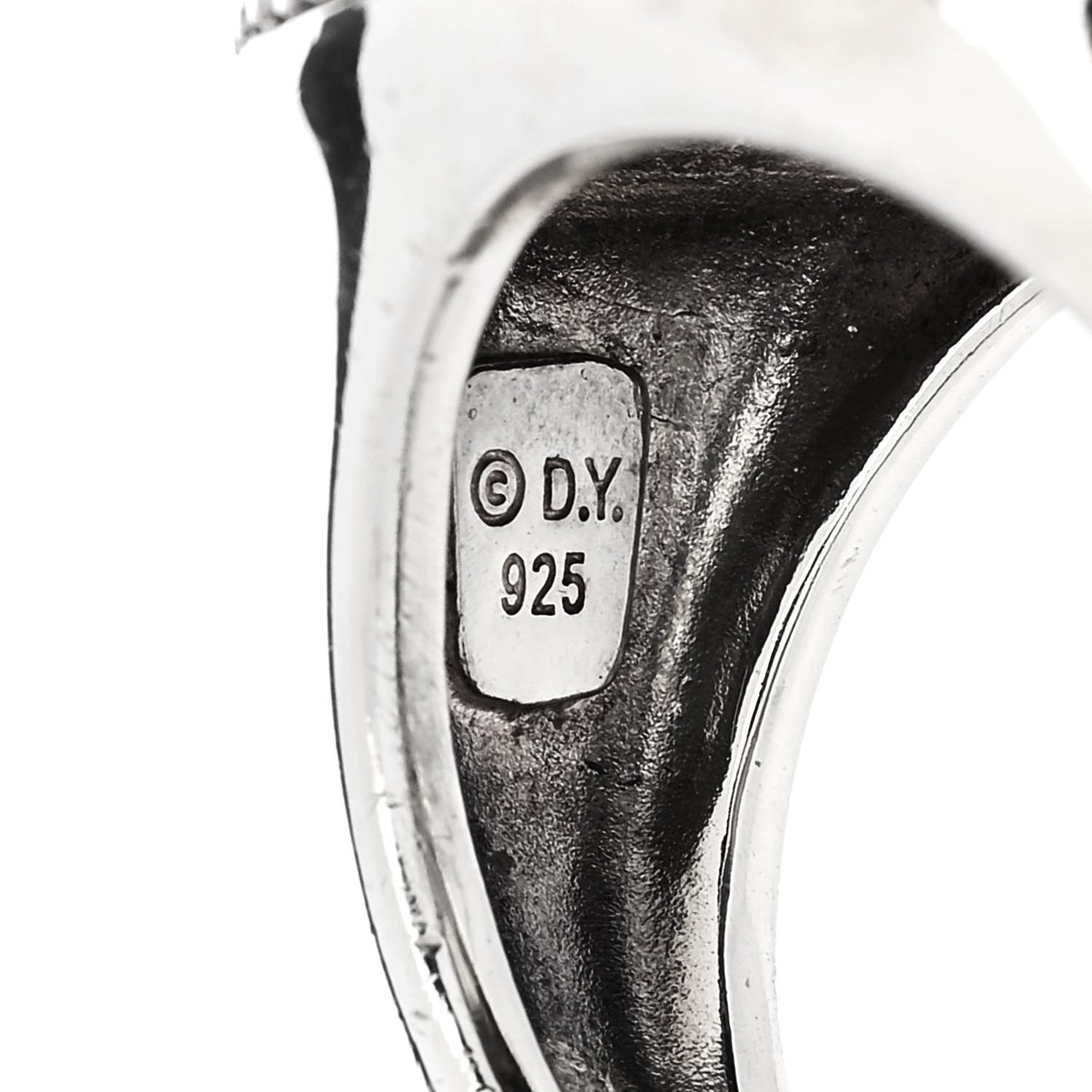 Sterling Silver Diamond Black Onyx Signature Oval Ring 54 7