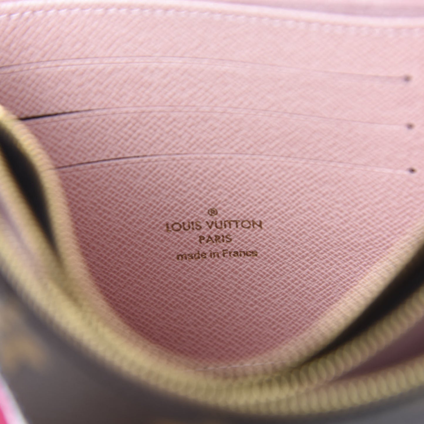 Monogram 2020 Christmas Animation Big Wheel Double Zip Pochette Rose Ballerine