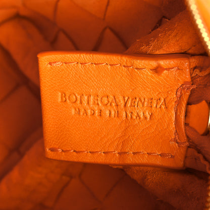 Bottega Veneta Nappa Calfskin Intrecciato Mini Looping Crossbody Tangerine 5 of 8