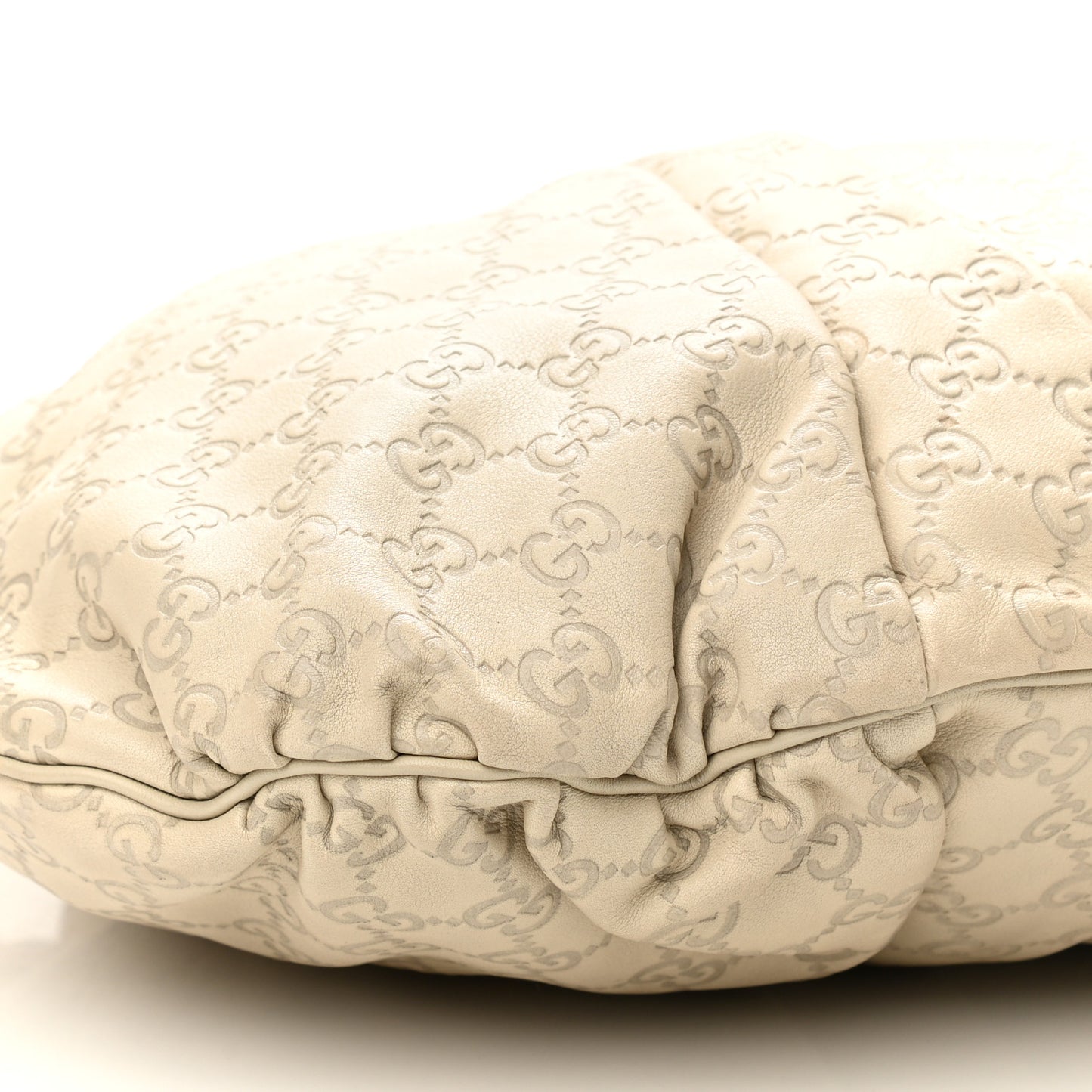 Guccissima Medium Hysteria Top Handle Bag Off White
