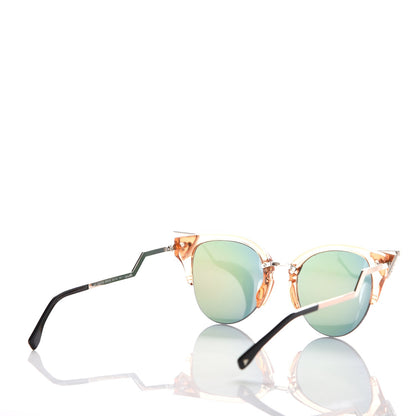 Fendi Iridia Cat Eye Sunglasses FF 0041/S Translucent Peach 4 of 7