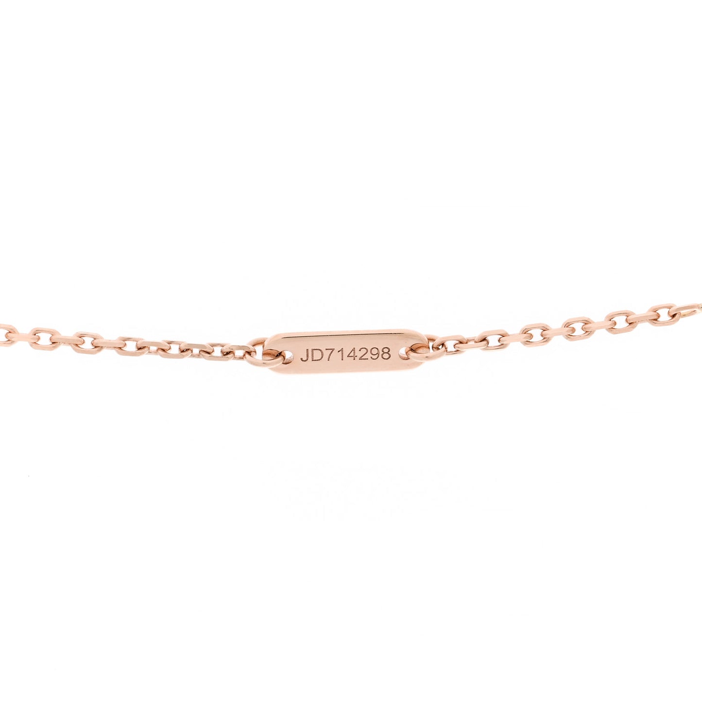 18K Rose Gold Carnelian Sweet Alhambra Pendant Necklace