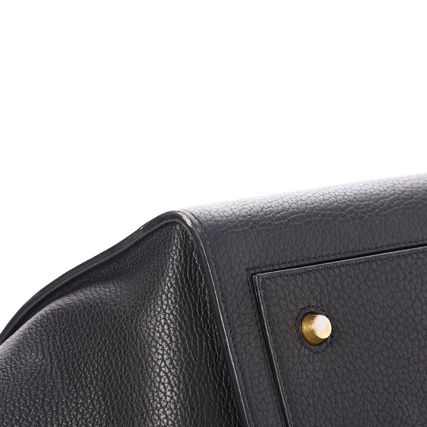 Crisped Calfskin Small Tie Knot Tote Black