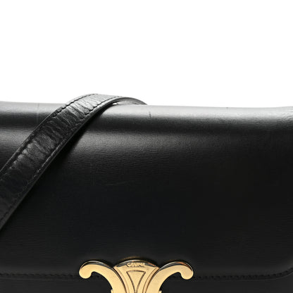 Celine Shiny Calfskin Teen Triomphe Black 8 of 10