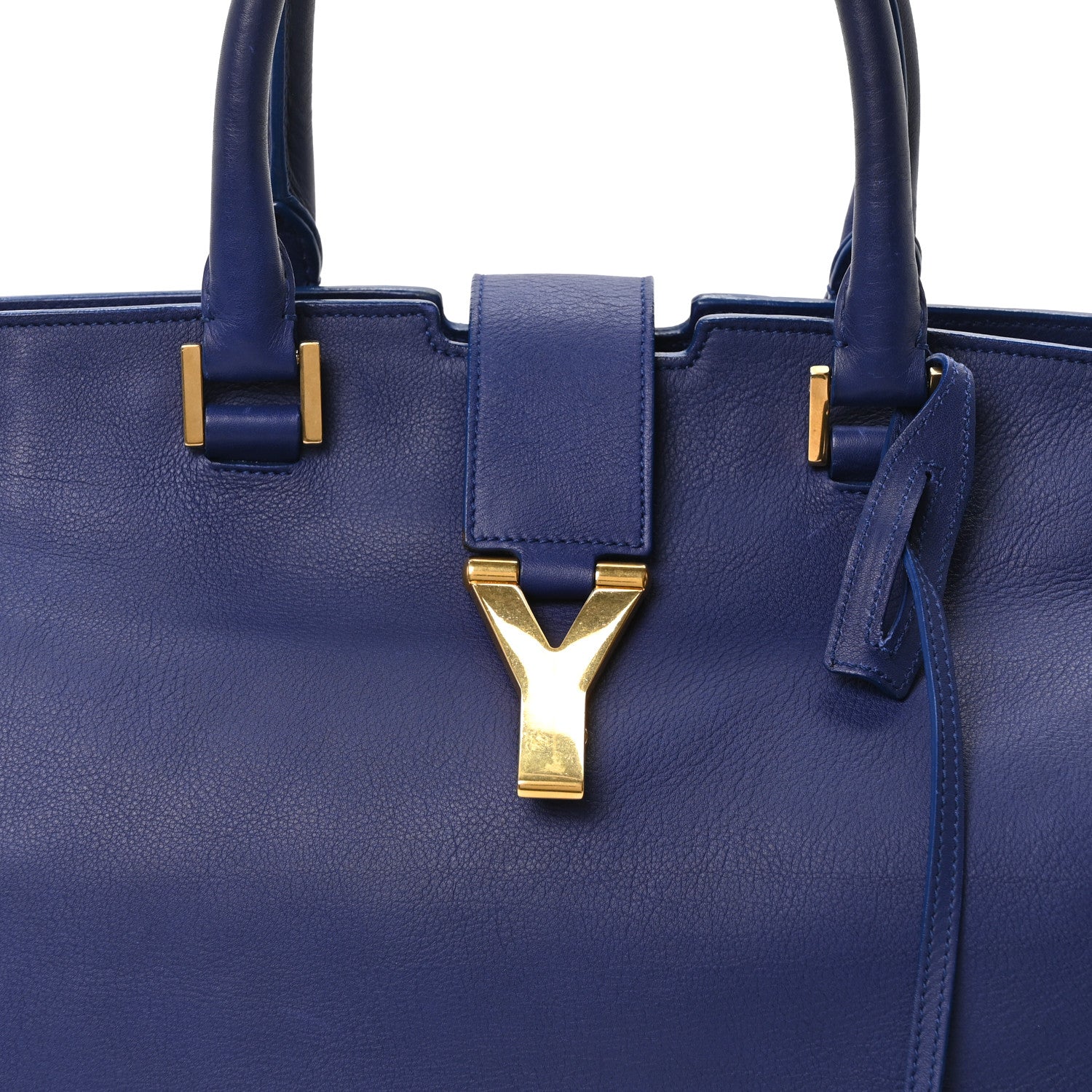 Saint Laurent Calfskin Medium Classic Y Cabas Navy 7 of 9