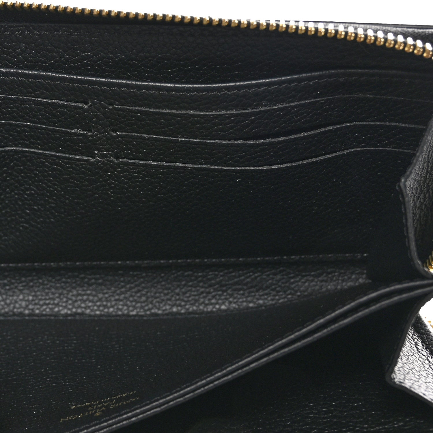 Louis Vuitton Empreinte Monogram Giant Zippy Wallet Black Beige 5 of 8