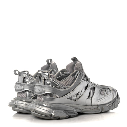 Balenciaga Mesh Nylon Mens Track Sneakers 42 Silver 4 of 7