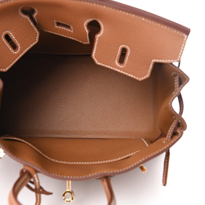 Hermes Togo Birkin 25 Gold 5 of 11