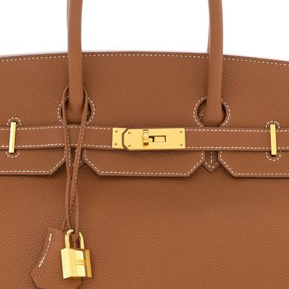 Hermes Togo Birkin 35 Gold 8 of 10