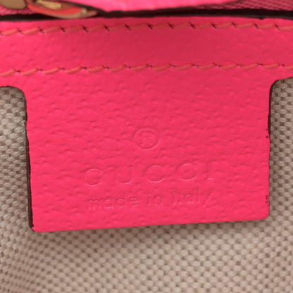 Gucci Canvas Flora Floral Shoulder Bag White Fuchsia Fluo 6 of 13