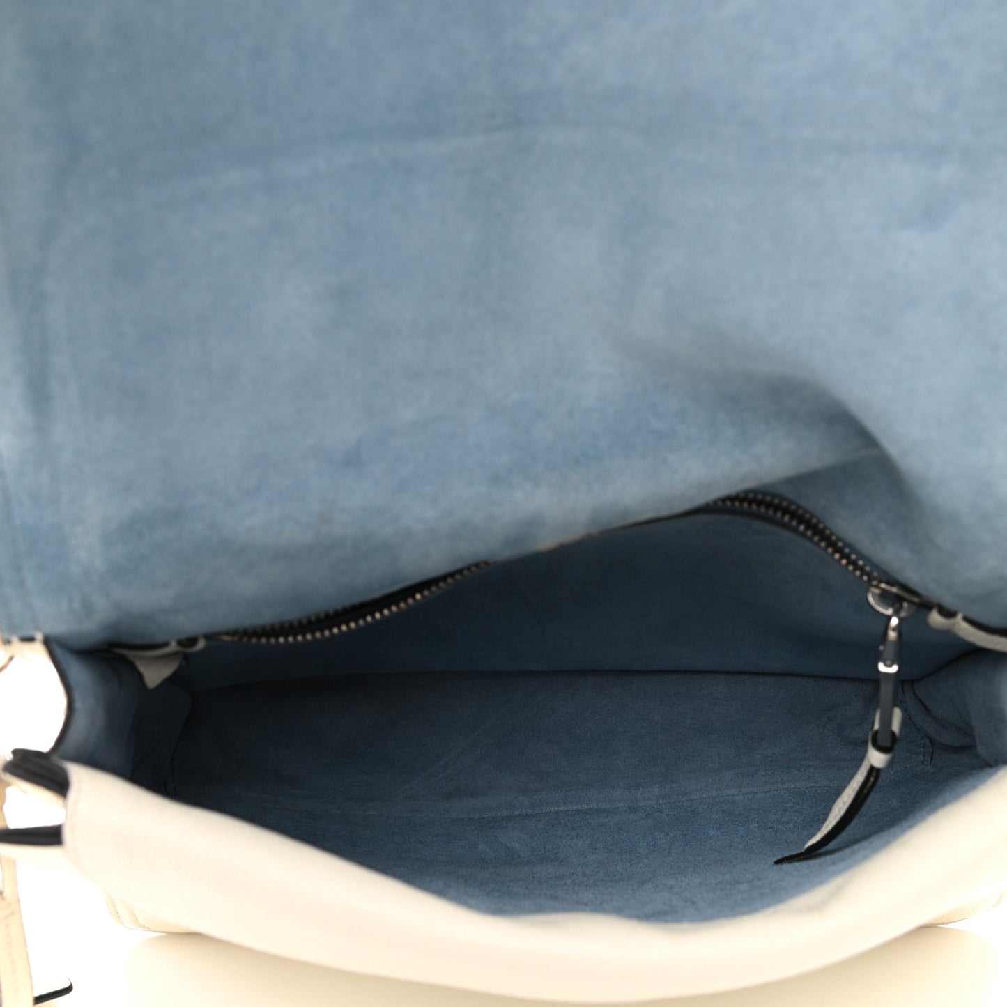 Glace Calf Etiquette Flap Bianco Astra