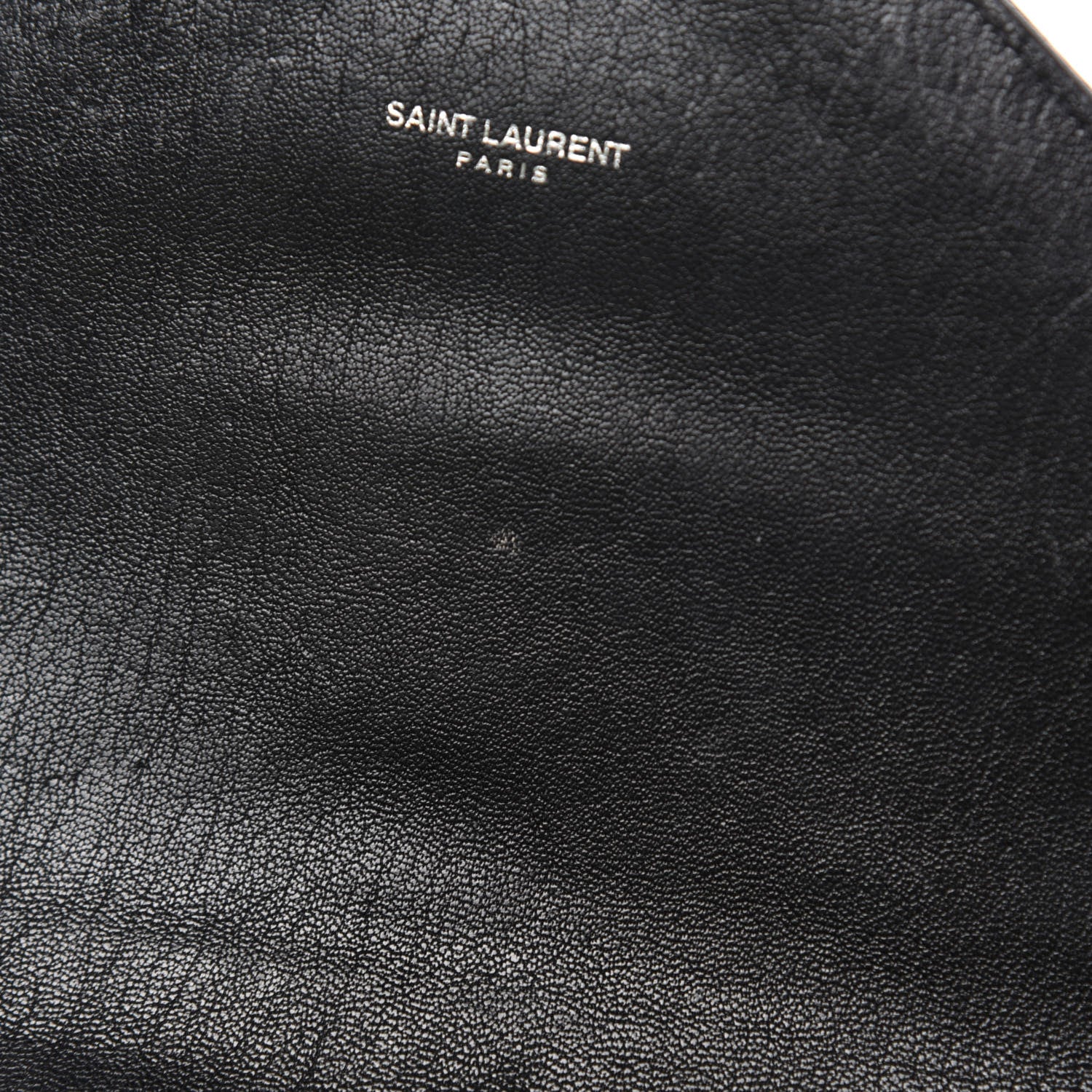 Saint Laurent Sheepskin Matelasse Chevron Monogram Medium College Bag Black 8 of 13