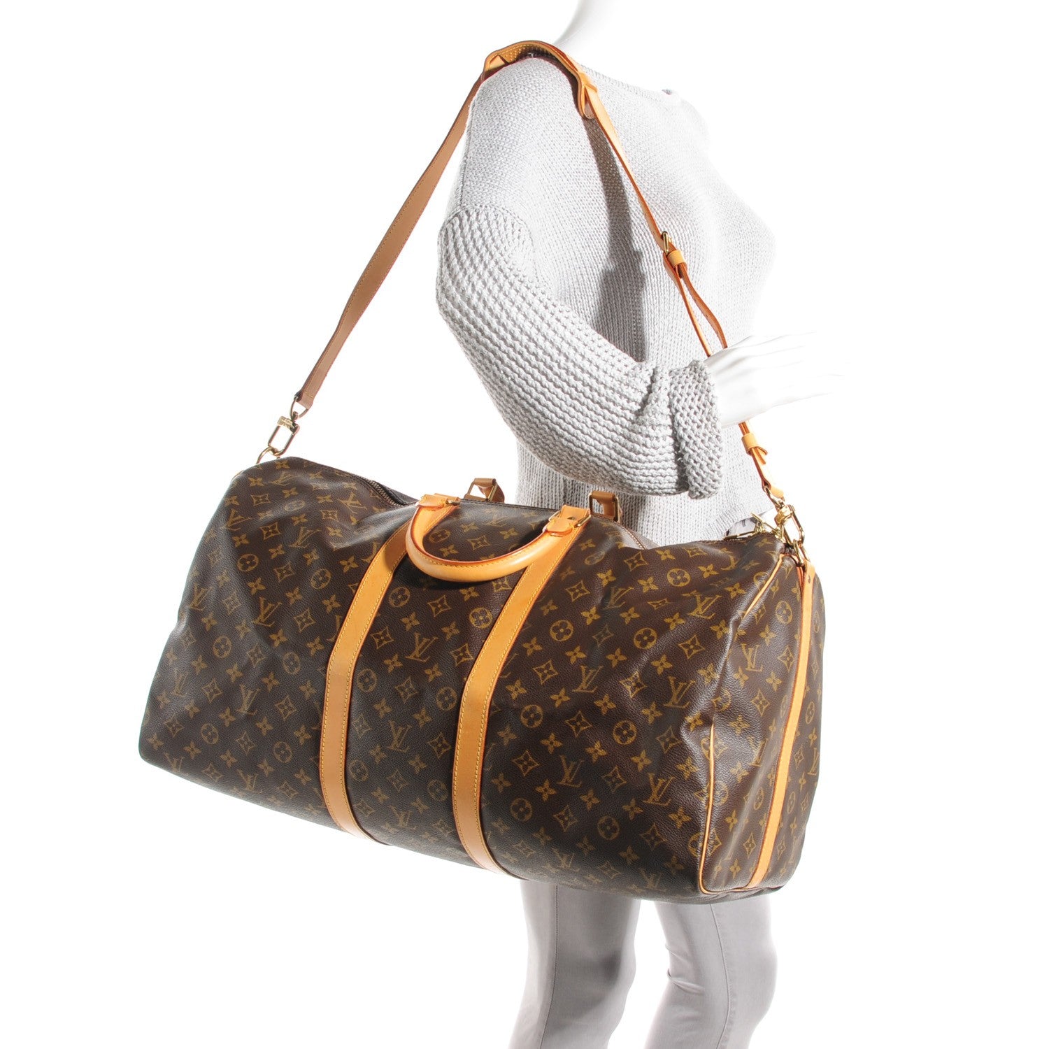 Louis Vuitton Monogram Keepall Bandouliere 55 2 of 7