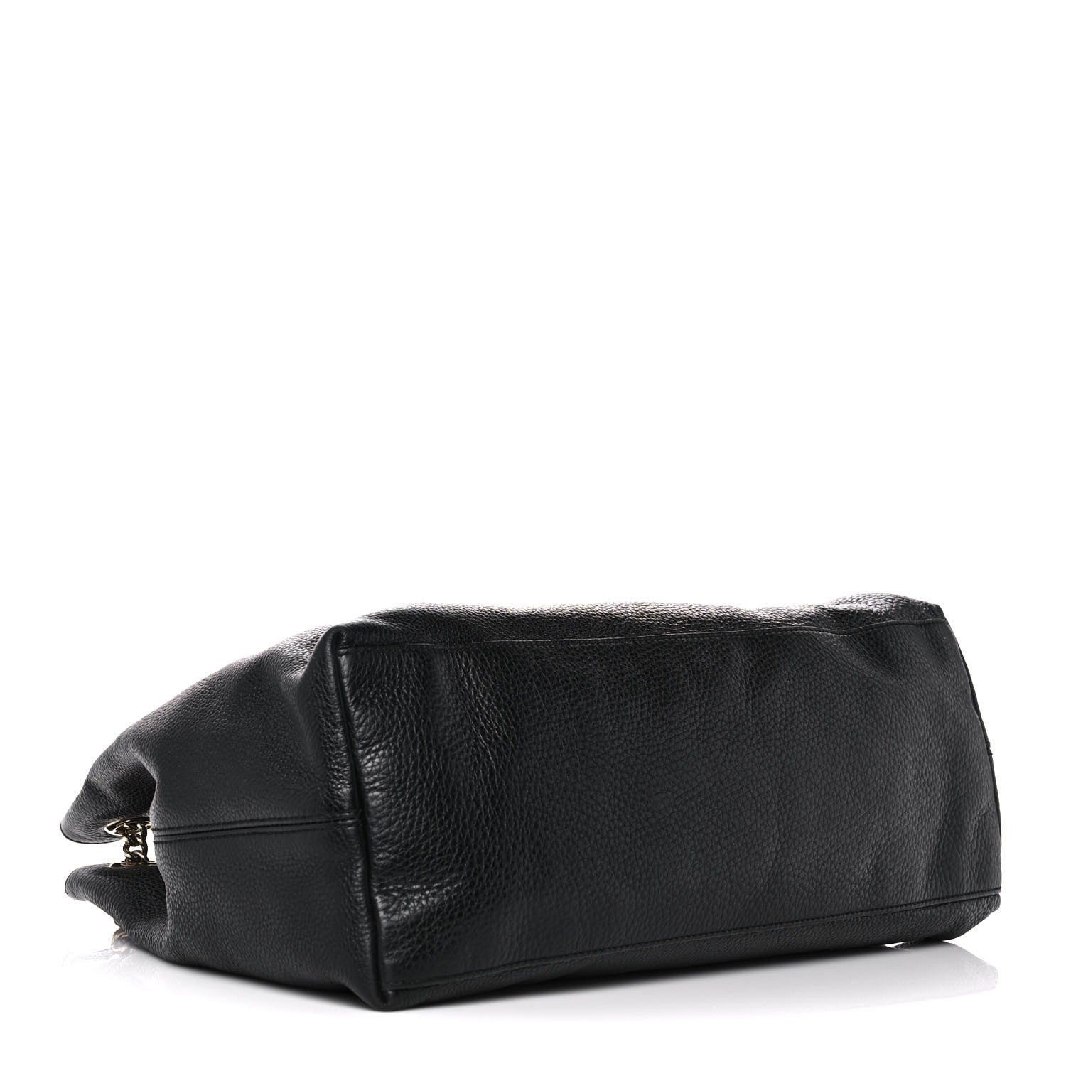 Gucci Pebbled Calfskin Large Soho Chain Shoulder Bag Black 4 of 18