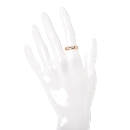 Cartier 18K Pink Gold Diamond 4mm LOVE Wedding Paved Band Ring 52 6 2 of 4