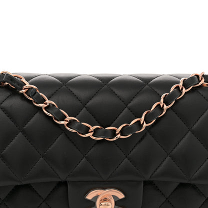 Chanel Lambskin Quilted Small Double Flap Black 8 of 11