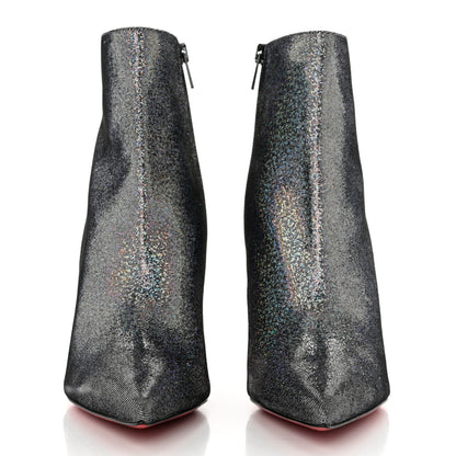 Christian Louboutin Glitter So Kate Booty 85 Disco Queen Ankle Boots 41 Silver Multicolor 2 of 8