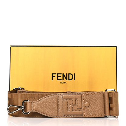Fendi Ribbon Vitello Century FF 1974 Embroidered Adjustable Strap You Cappuccino 4 of 4