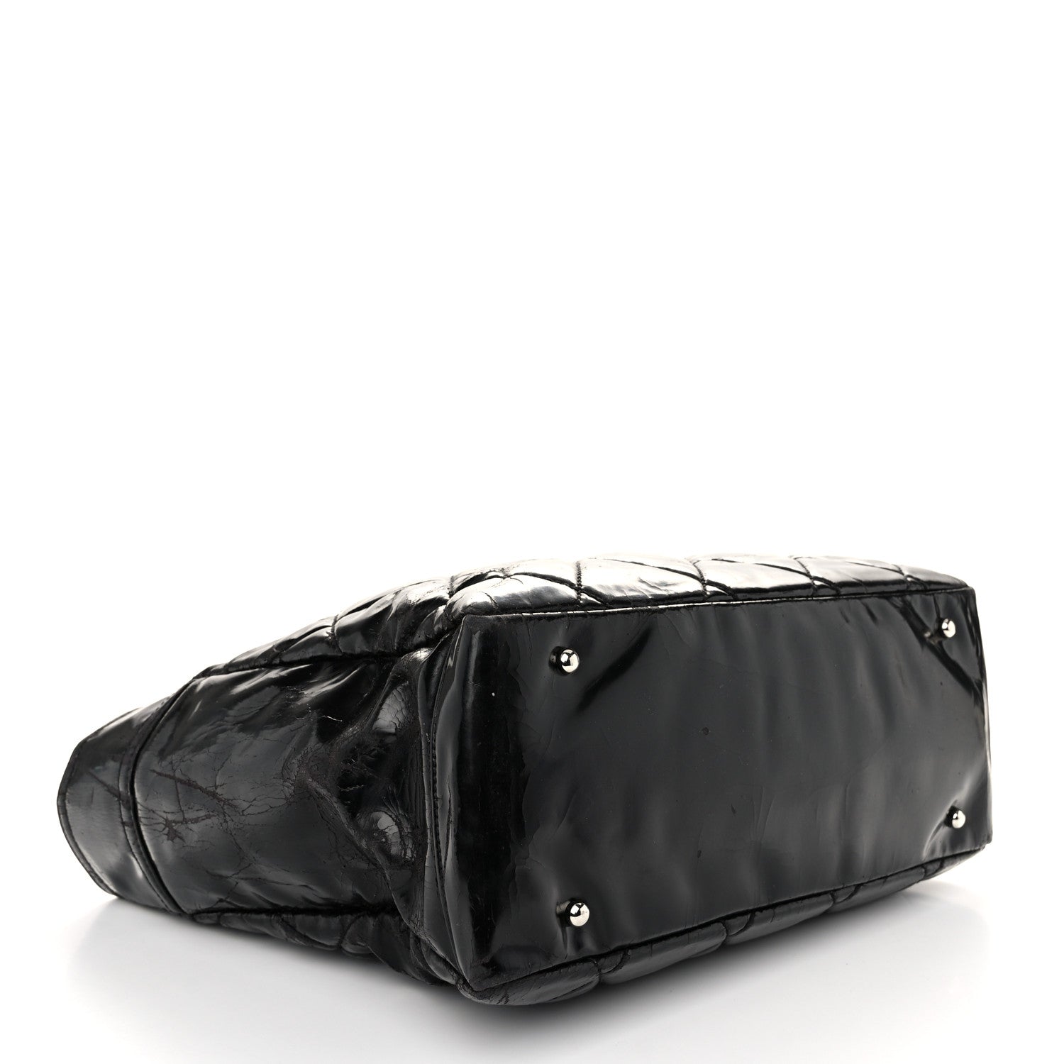 Chanel Vinyl Quilted Large Paris Biarritz Tote Black 4 of 13