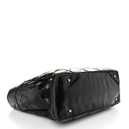 Chanel Vinyl Quilted Large Paris Biarritz Tote Black 4 of 13