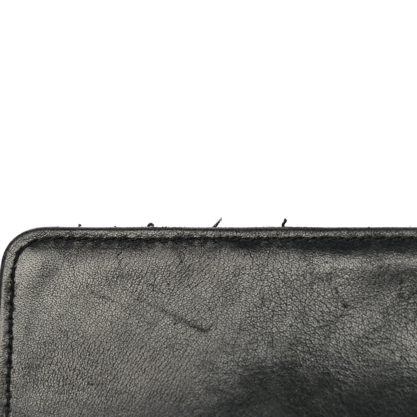 Lambskin Chevron Quilted Large Flap Clutch Wallet Black
